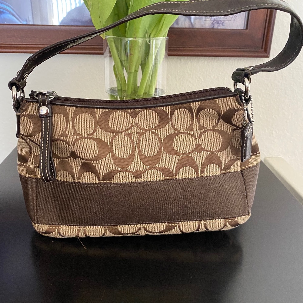 Mini Brown Coach Bag- Gently used
